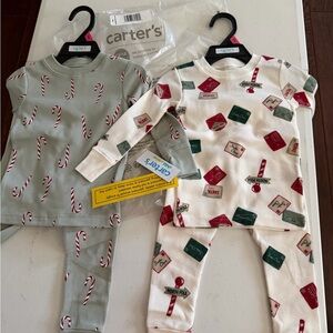Carter's Festive Pajama Set - Gray and Cream 18m
2 sets- thermal